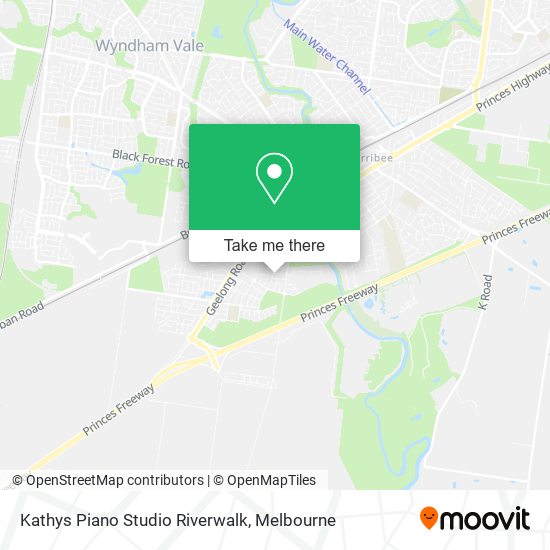 Kathys Piano Studio Riverwalk map