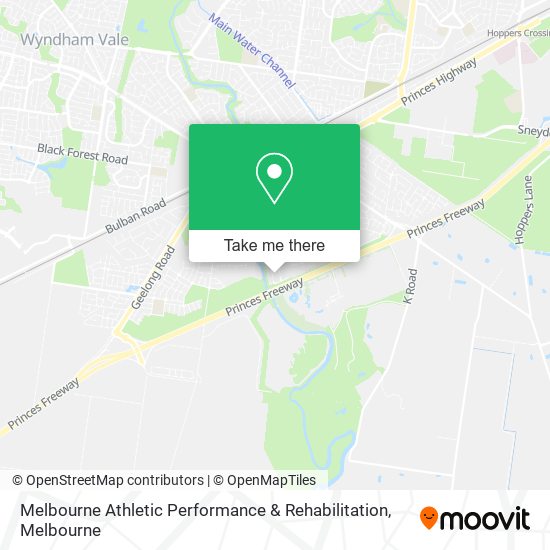 Melbourne Athletic Performance & Rehabilitation map