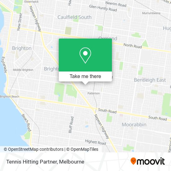 Tennis Hitting Partner map