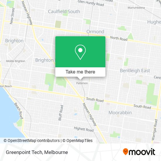 Mapa Greenpoint Tech