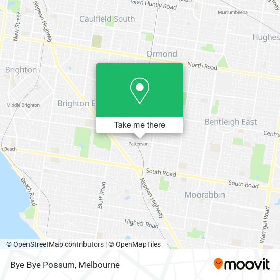 Bye Bye Possum map