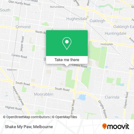 Shake My Paw map