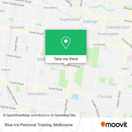 Blue Ice Personal Training map