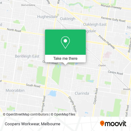 Coopers Workwear map