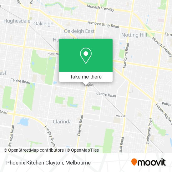 Phoenix Kitchen Clayton map