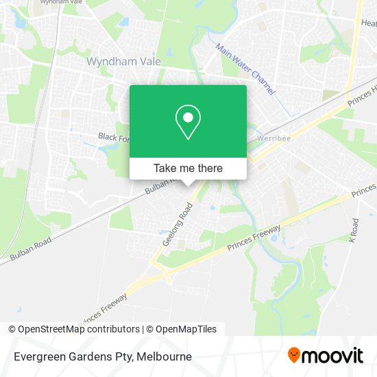 Evergreen Gardens Pty map