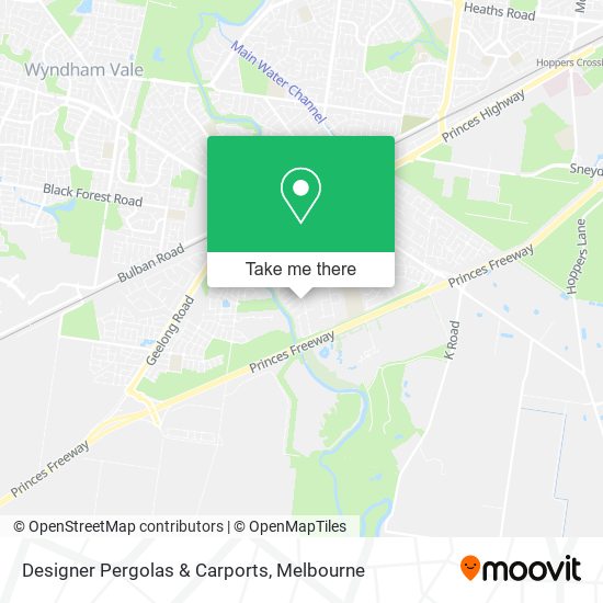 Designer Pergolas & Carports map
