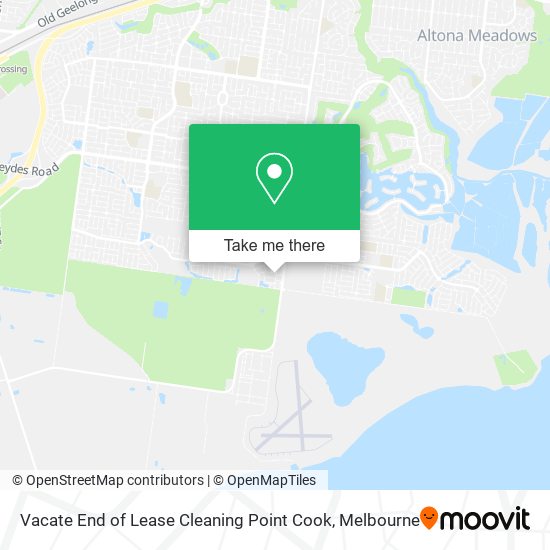 Vacate End of Lease Cleaning Point Cook map