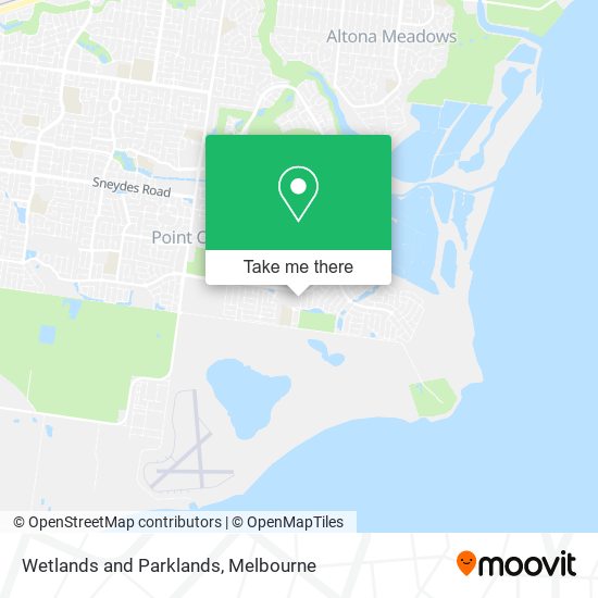 Wetlands and Parklands map