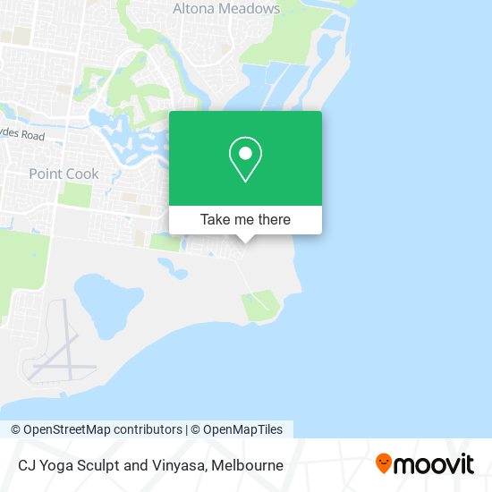 CJ Yoga Sculpt and Vinyasa map