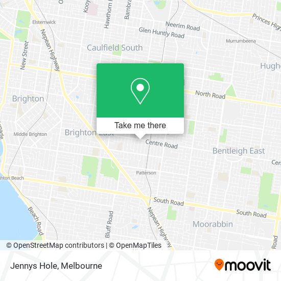 Jennys Hole map