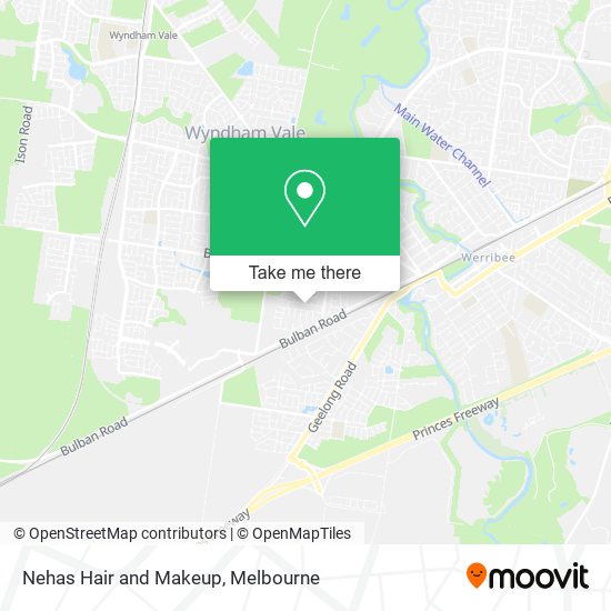 Nehas Hair and Makeup map