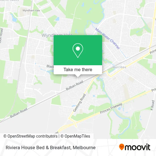Mapa Riviera House Bed & Breakfast