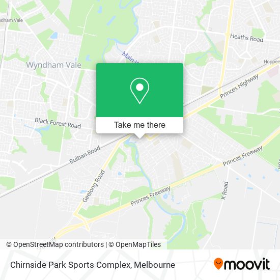 Chirnside Park Sports Complex map