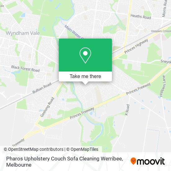 Pharos Upholstery Couch Sofa Cleaning Werribee map