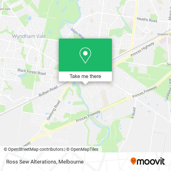 Ross Sew Alterations map