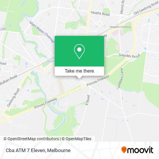 Cba ATM 7 Eleven map