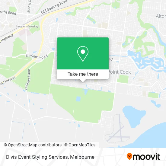 Divis Event Styling Services map