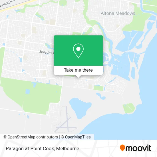 Mapa Paragon at Point Cook