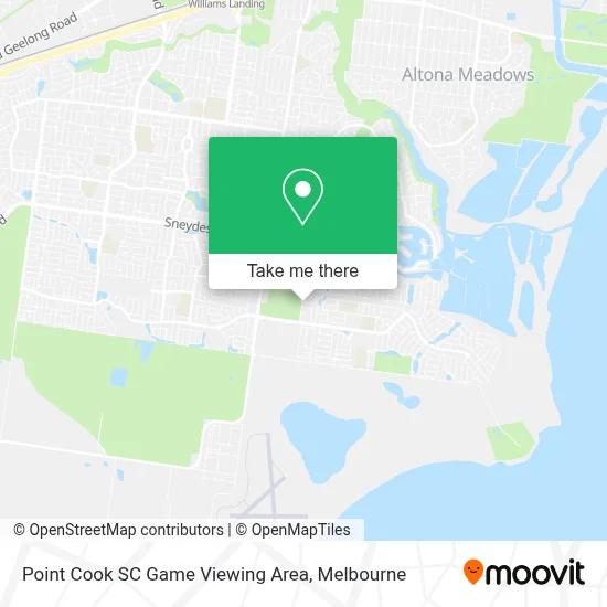Point Cook SC Game Viewing Area map
