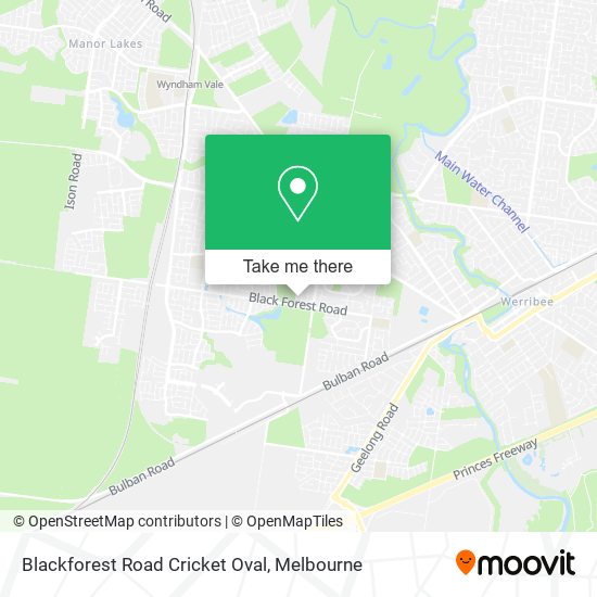 Blackforest Road Cricket Oval map