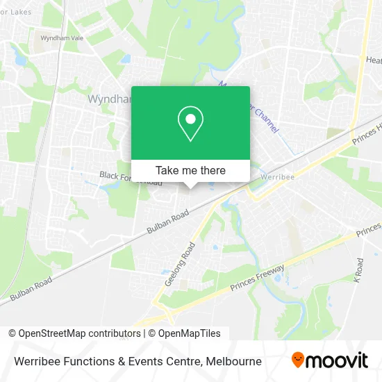 Mapa Werribee Functions & Events Centre
