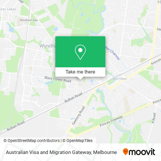 Australian Visa and Migration Gateway map