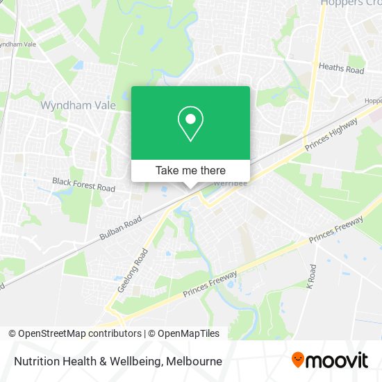Nutrition Health & Wellbeing map