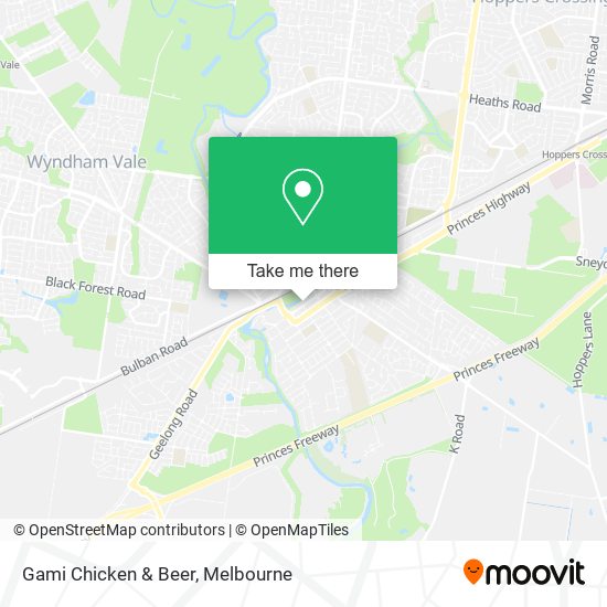 Gami Chicken & Beer map