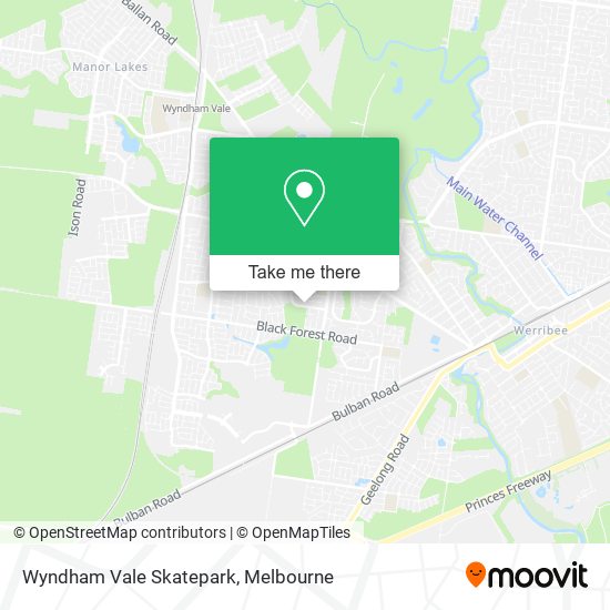 Wyndham Vale Skatepark map