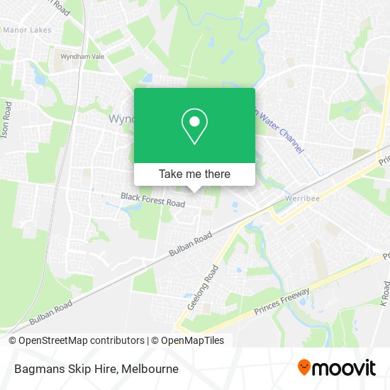 Bagmans Skip Hire map