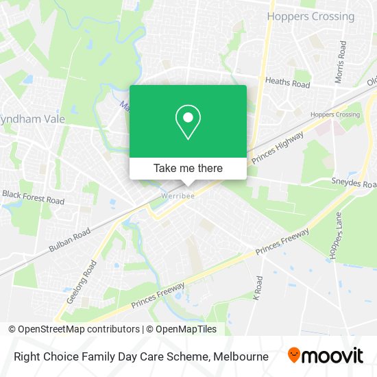 Right Choice Family Day Care Scheme map