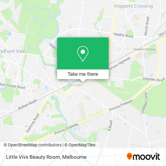 Little Vivs Beauty Room map