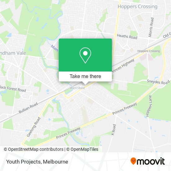 Youth Projects map