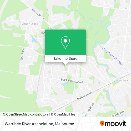 Werribee River Association map