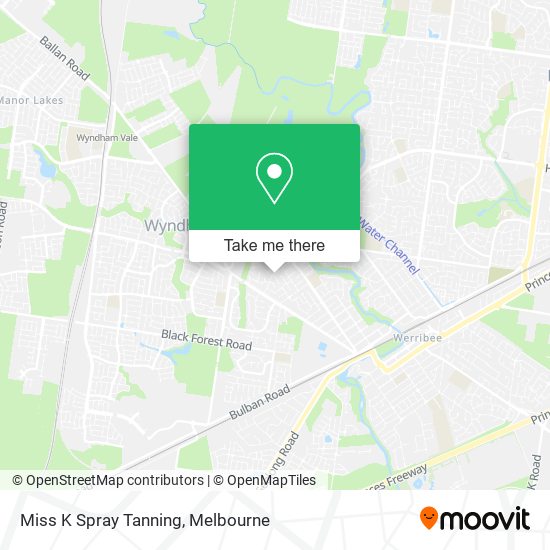 Miss K Spray Tanning map