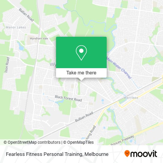 Fearless Fitness Personal Training map