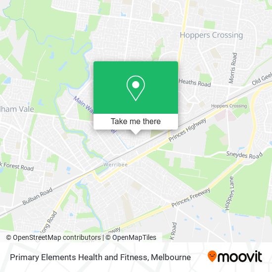 Primary Elements Health and Fitness map