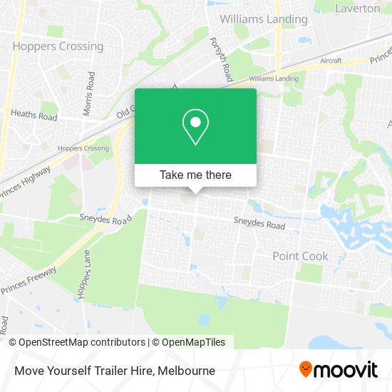 Move Yourself Trailer Hire map