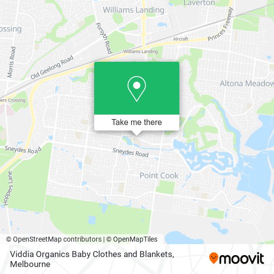 Viddia Organics Baby Clothes and Blankets map