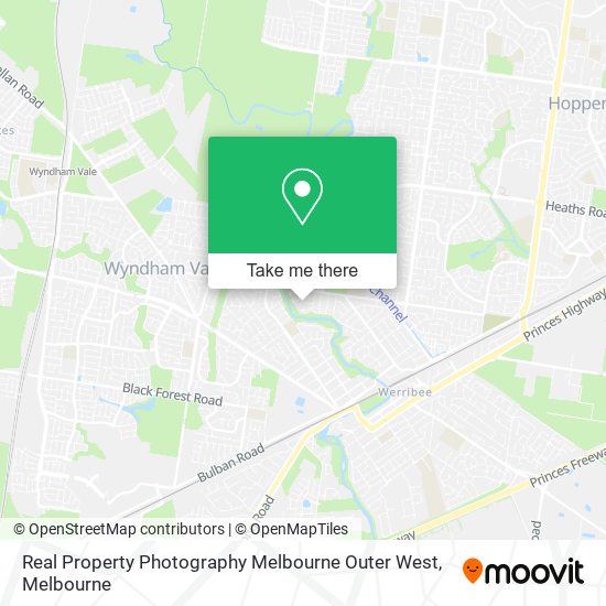 Real Property Photography Melbourne Outer West map