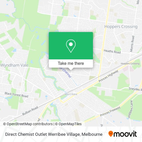 Direct Chemist Outlet Werribee Village map