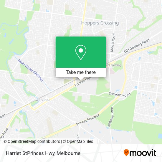 Harriet StPrinces Hwy map