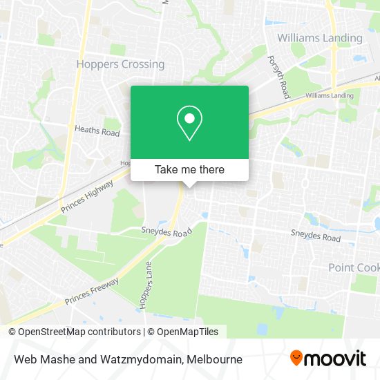 Web Mashe and Watzmydomain map