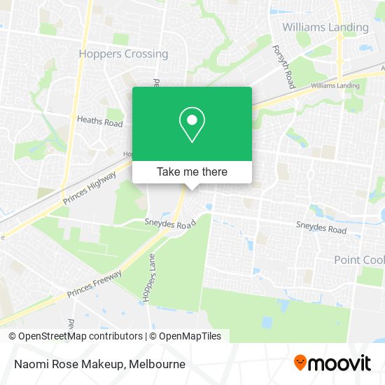 Naomi Rose Makeup map