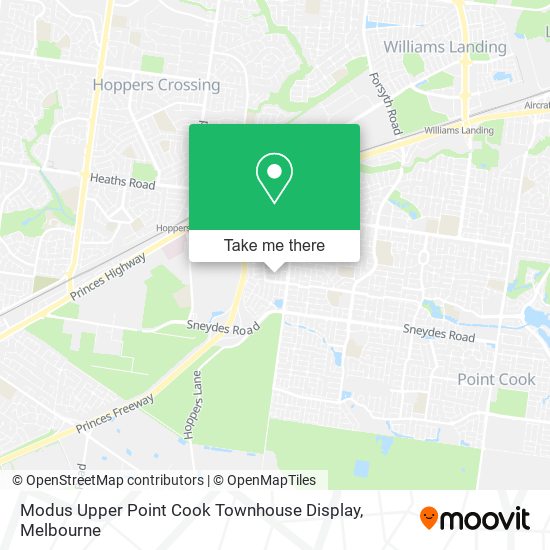 Modus Upper Point Cook Townhouse Display map