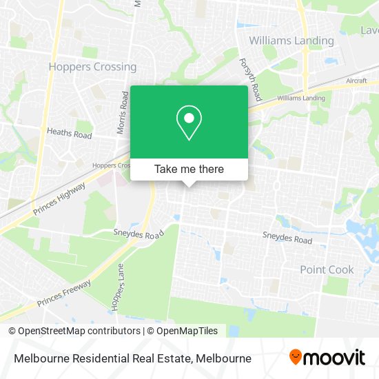 Melbourne Residential Real Estate map