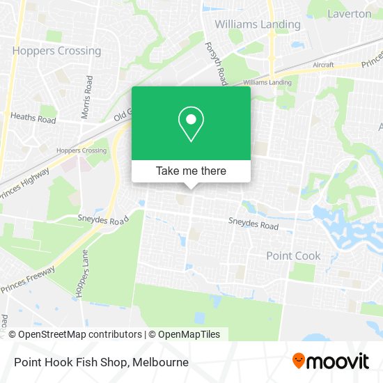 Point Hook Fish Shop map