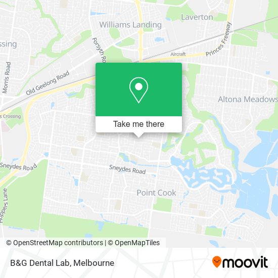 B&G Dental Lab map