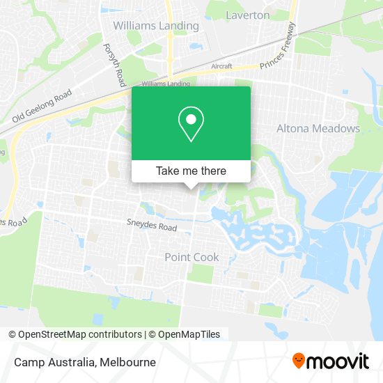 Camp Australia map